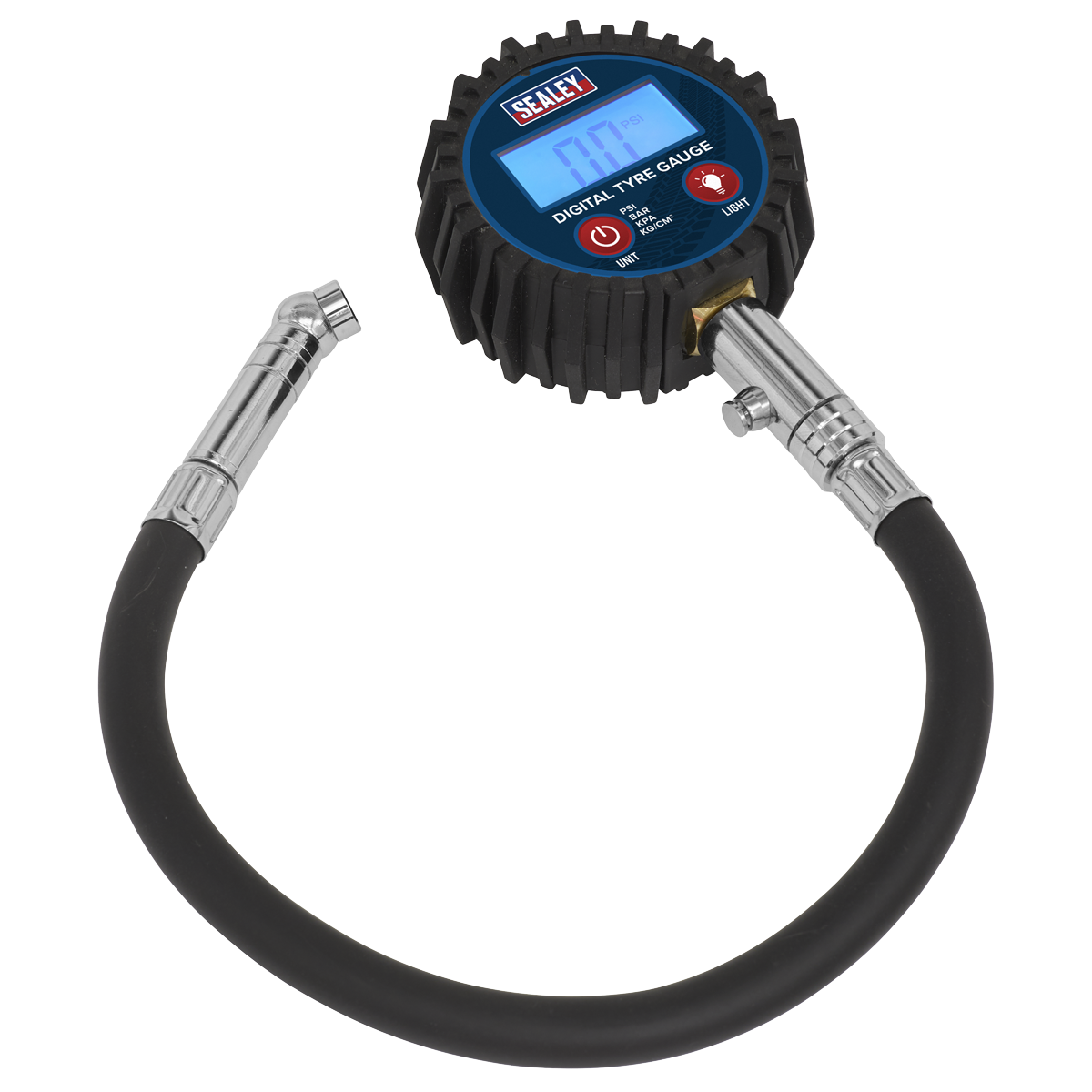Digital Tyre Pressure Gauge with Push-On Connector TST002