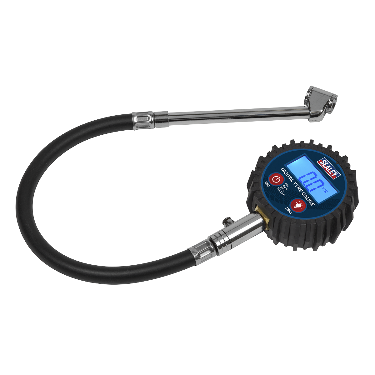 Digital Tyre Pressure Gauge with Twin Push-On Connector TST003