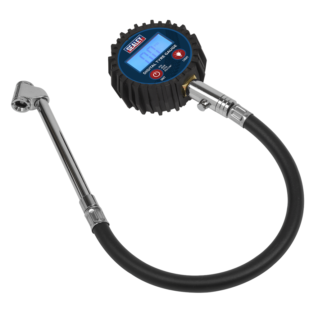Digital Tyre Pressure Gauge with Twin Push-On Connector TST003