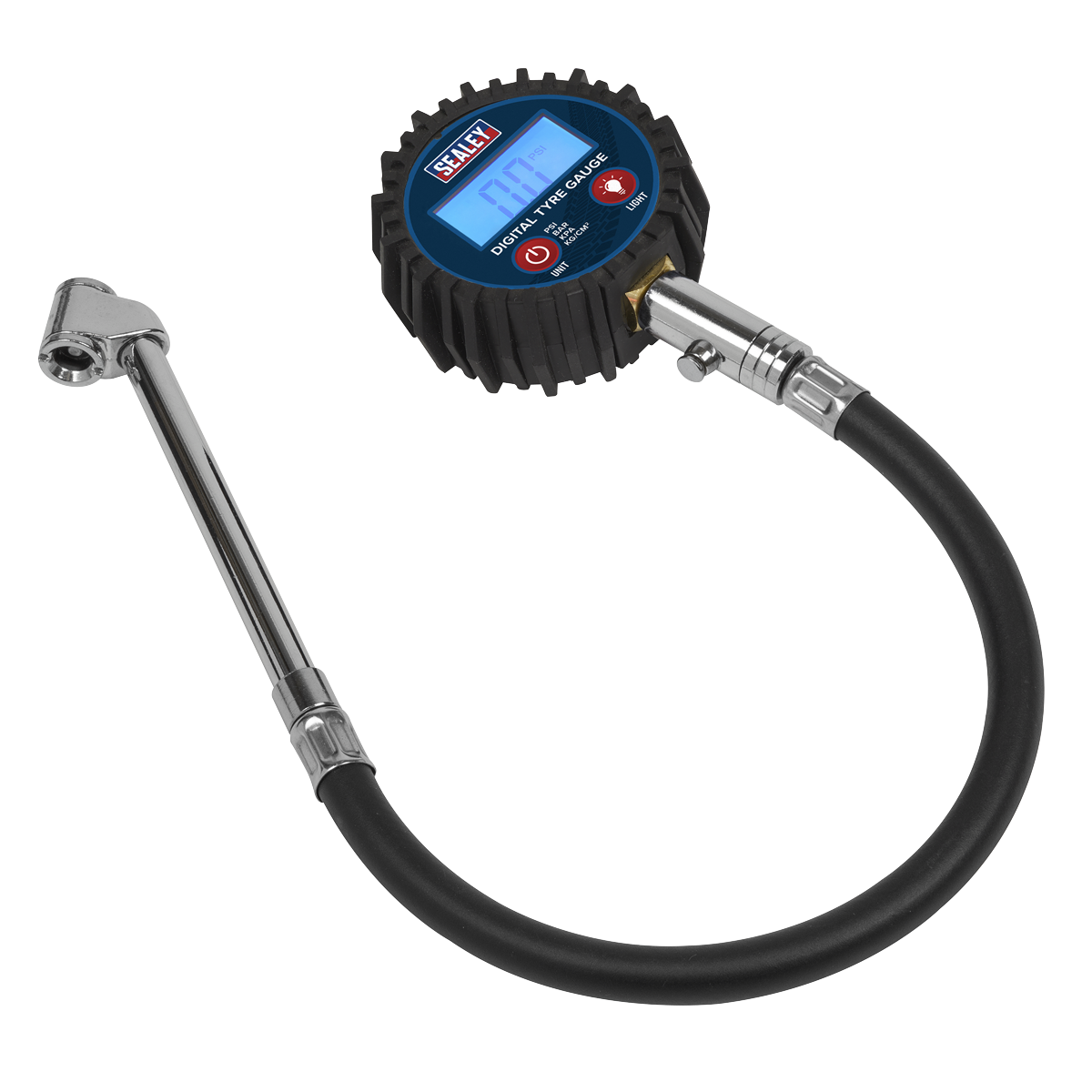 Digital Tyre Pressure Gauge with Twin Push-On Connector TST003
