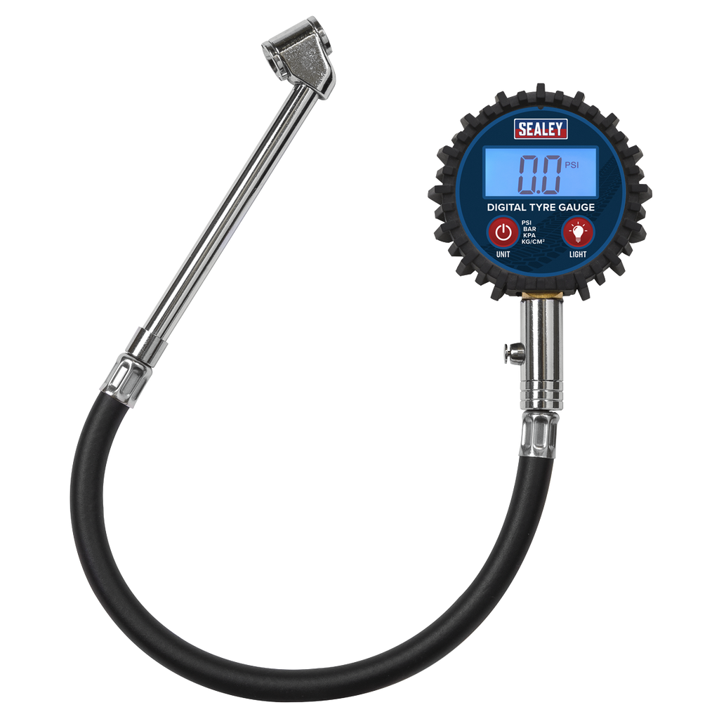 Digital Tyre Pressure Gauge with Twin Push-On Connector TST003