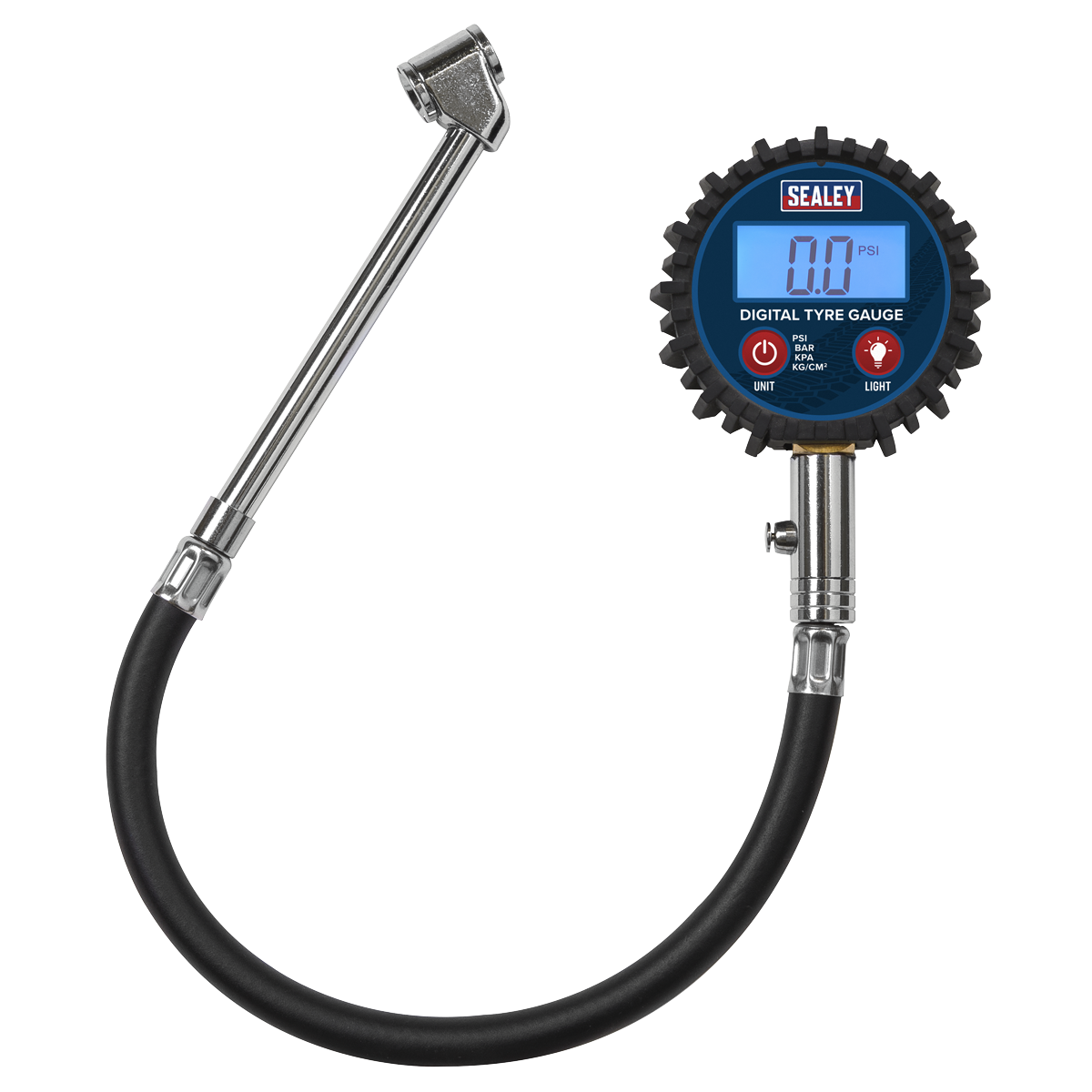 Digital Tyre Pressure Gauge with Twin Push-On Connector TST003