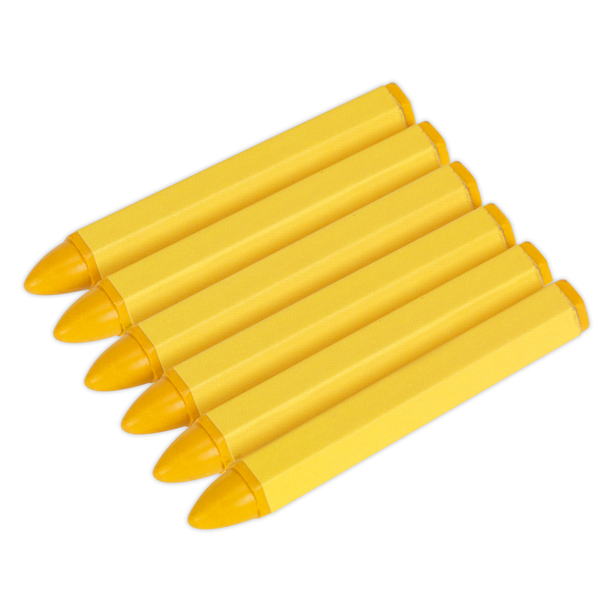 Tyre Marking Crayon, Yellow - Pack of 6 TST14