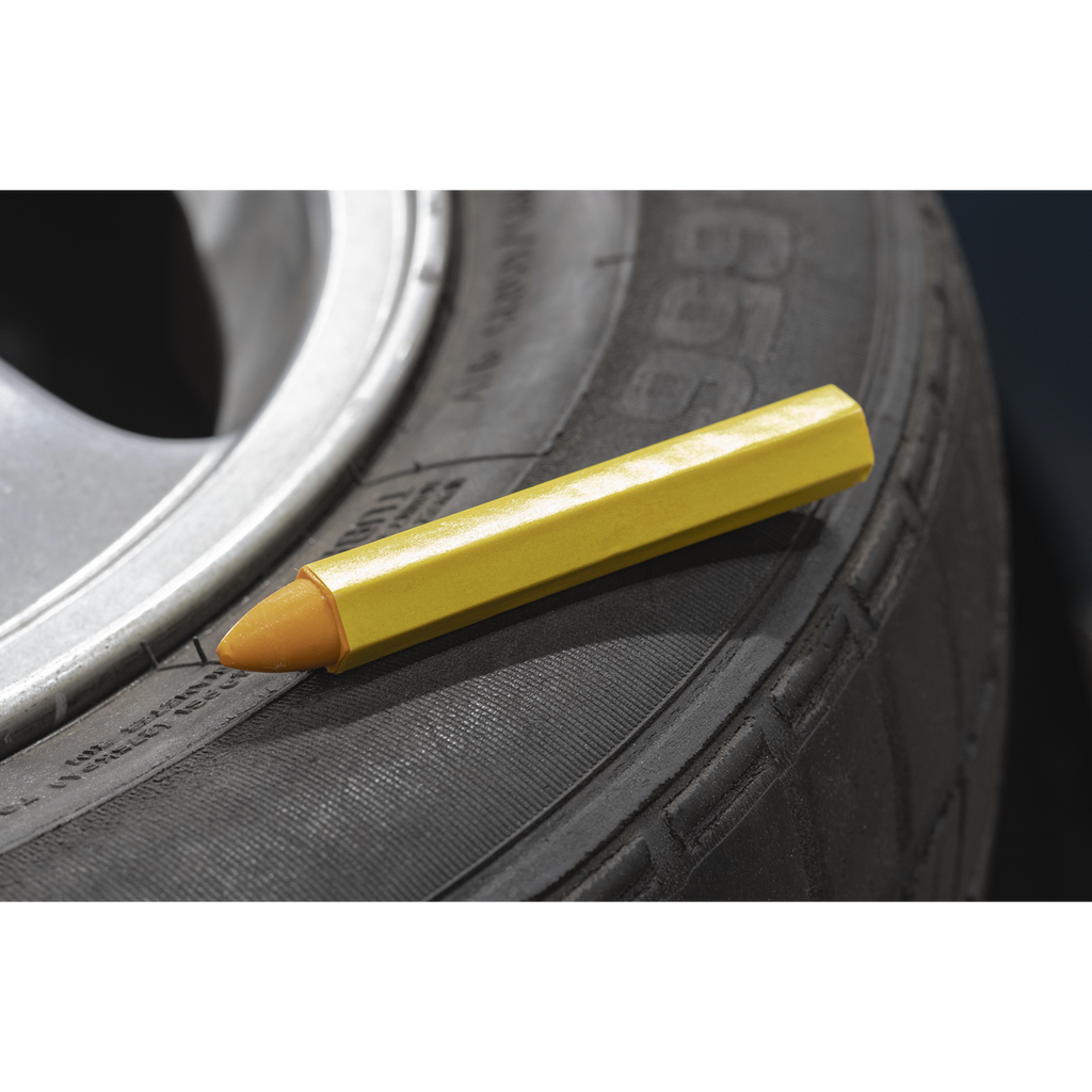 Tyre Marking Crayon, Yellow - Pack of 6 TST14