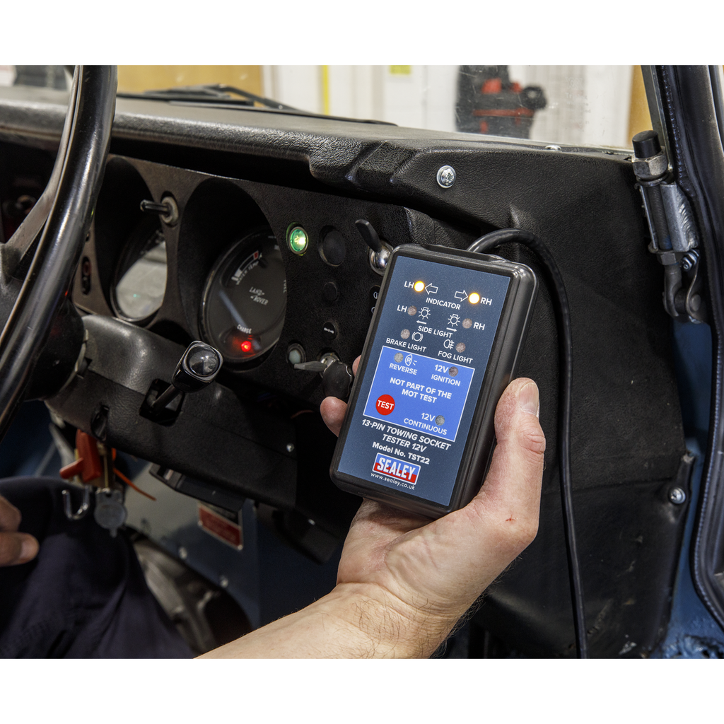 Towing Socket Tester 13-Pin 12V - DVSA Approved TST22