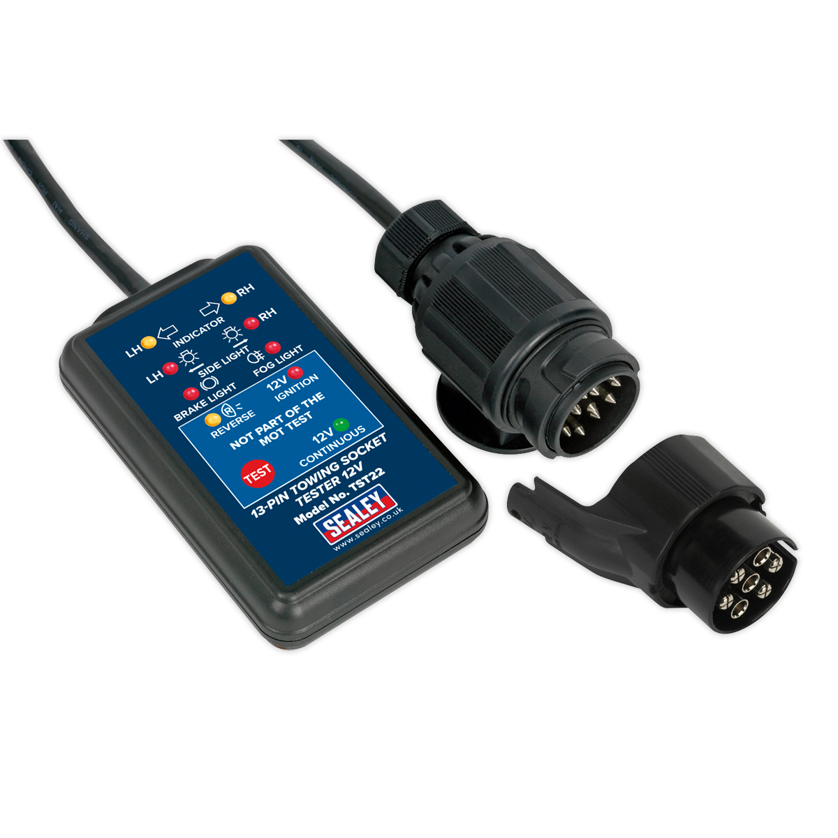 Towing Socket Tester 13-Pin 12V - DVSA Approved TST22