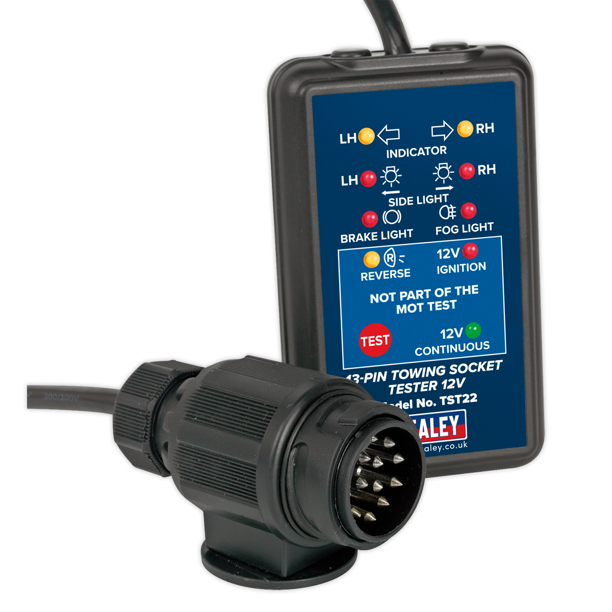 Towing Socket Tester 13-Pin 12V - DVSA Approved TST22