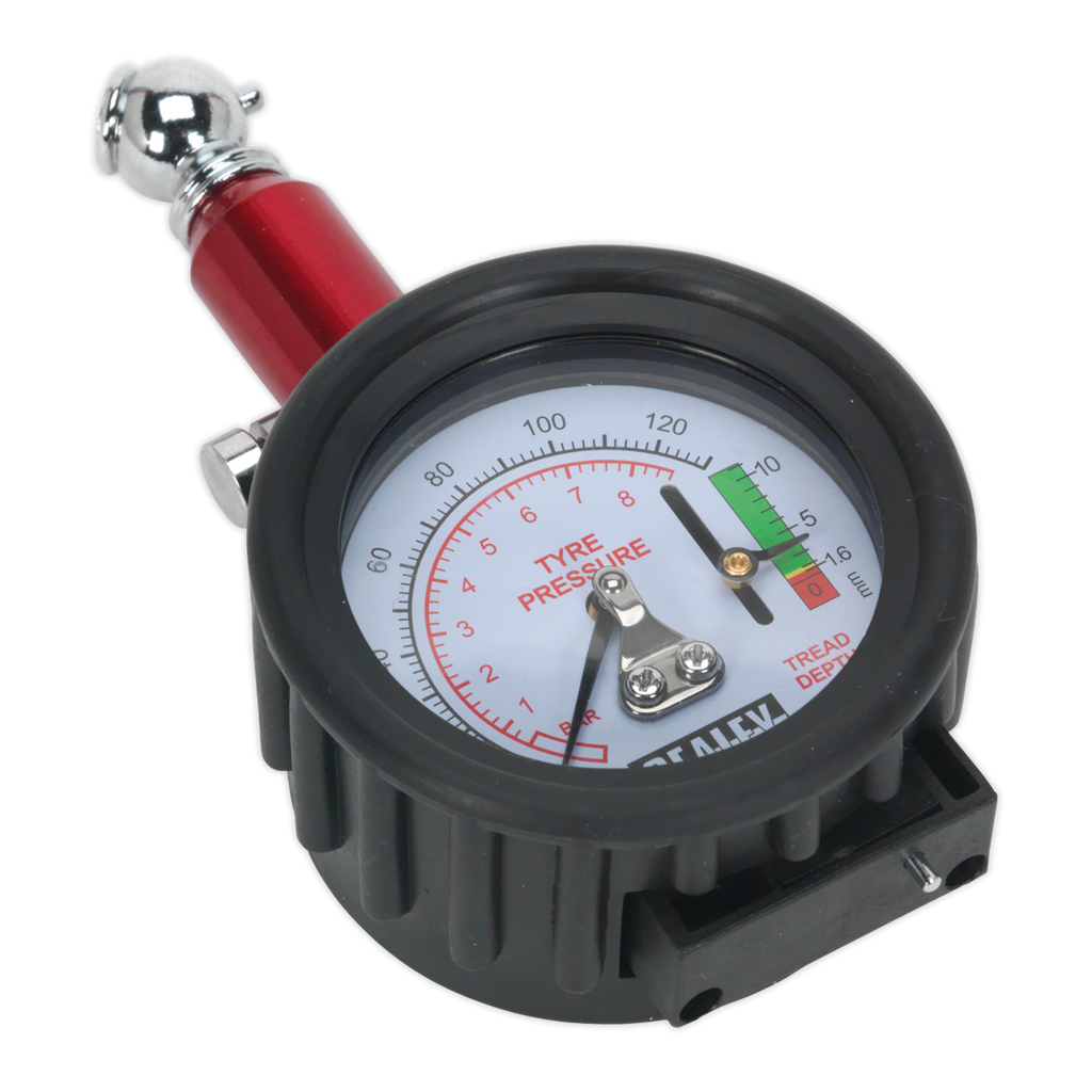 Tyre Pressure Gauge with Tyre Tread Depth Gauge 0-8bar(0-120psi) TSTPDG01