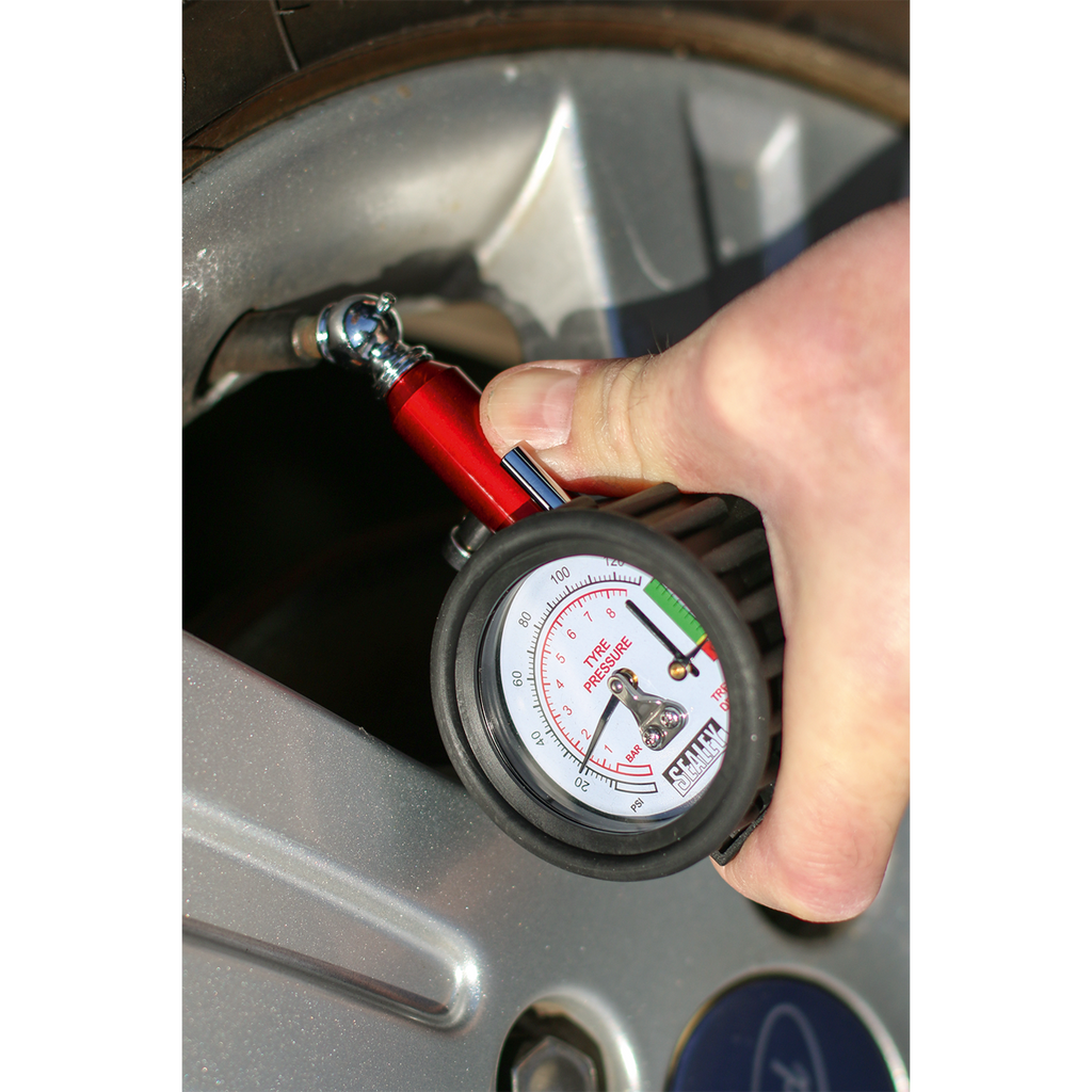 Tyre Pressure Gauge with Tyre Tread Depth Gauge 0-8bar(0-120psi) TSTPDG01