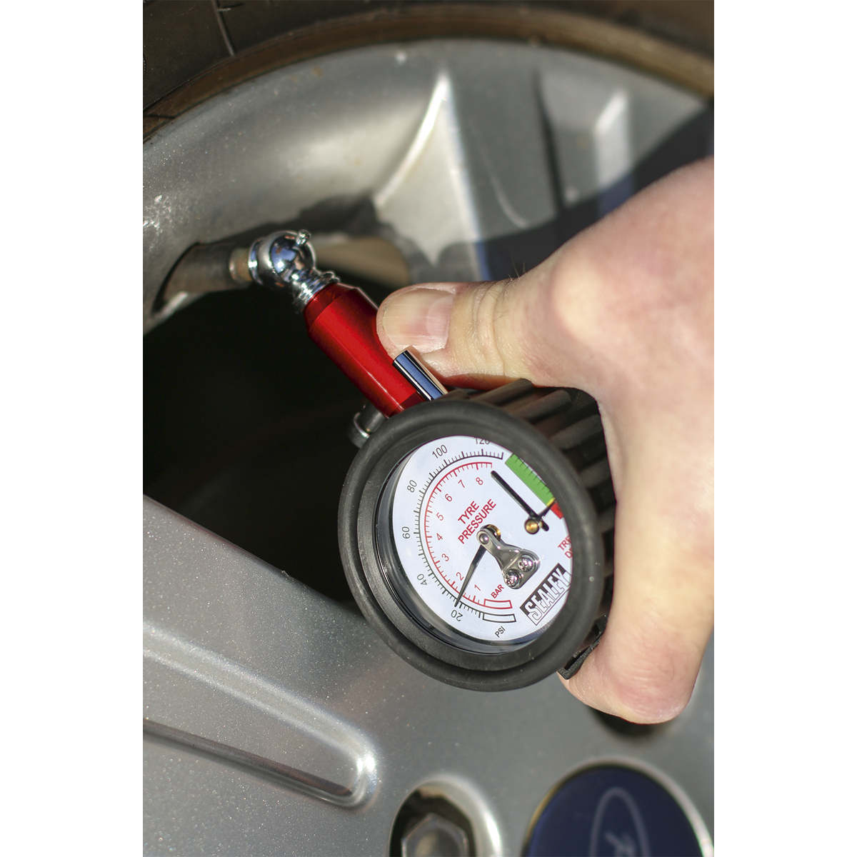 Tyre Pressure Gauge with Tyre Tread Depth Gauge 0-8bar(0-120psi) TSTPDG01
