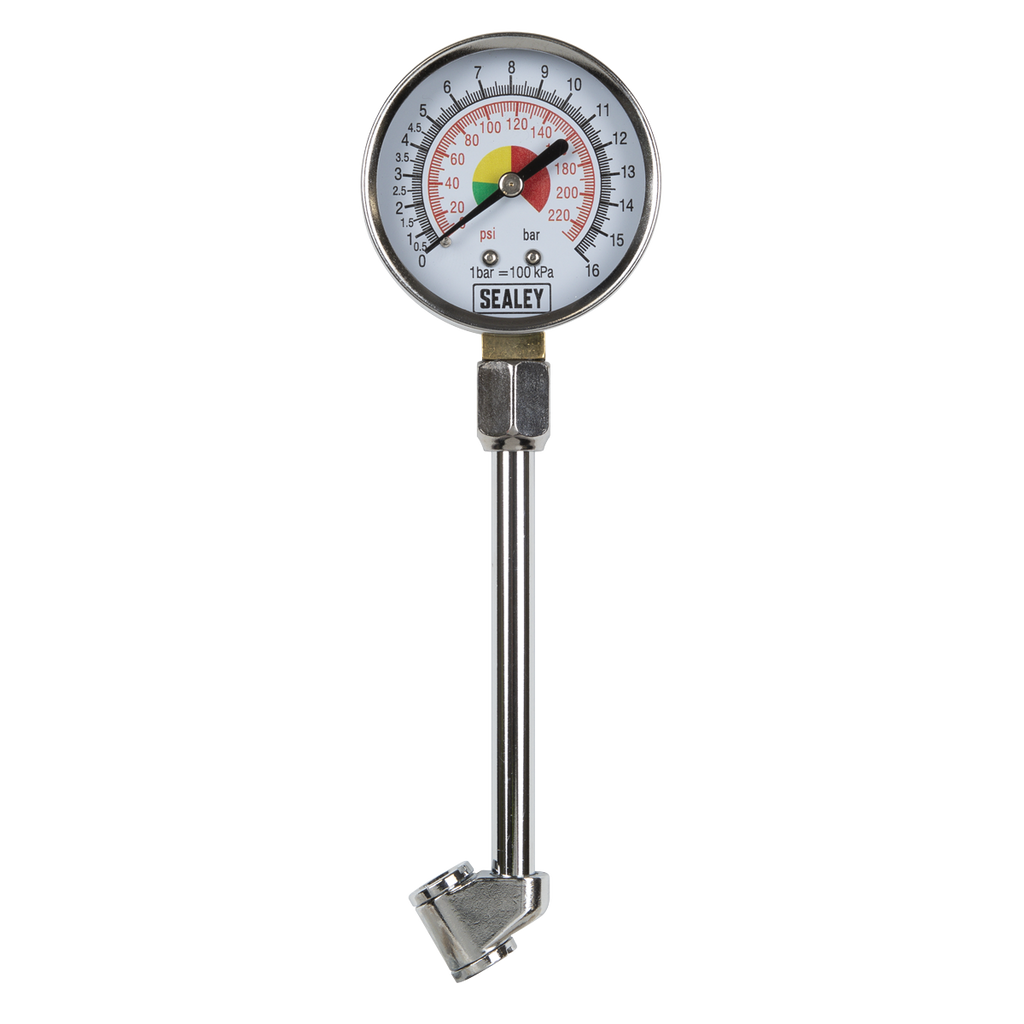 Twin Connector Tyre Pressure Gauge TSTPG34