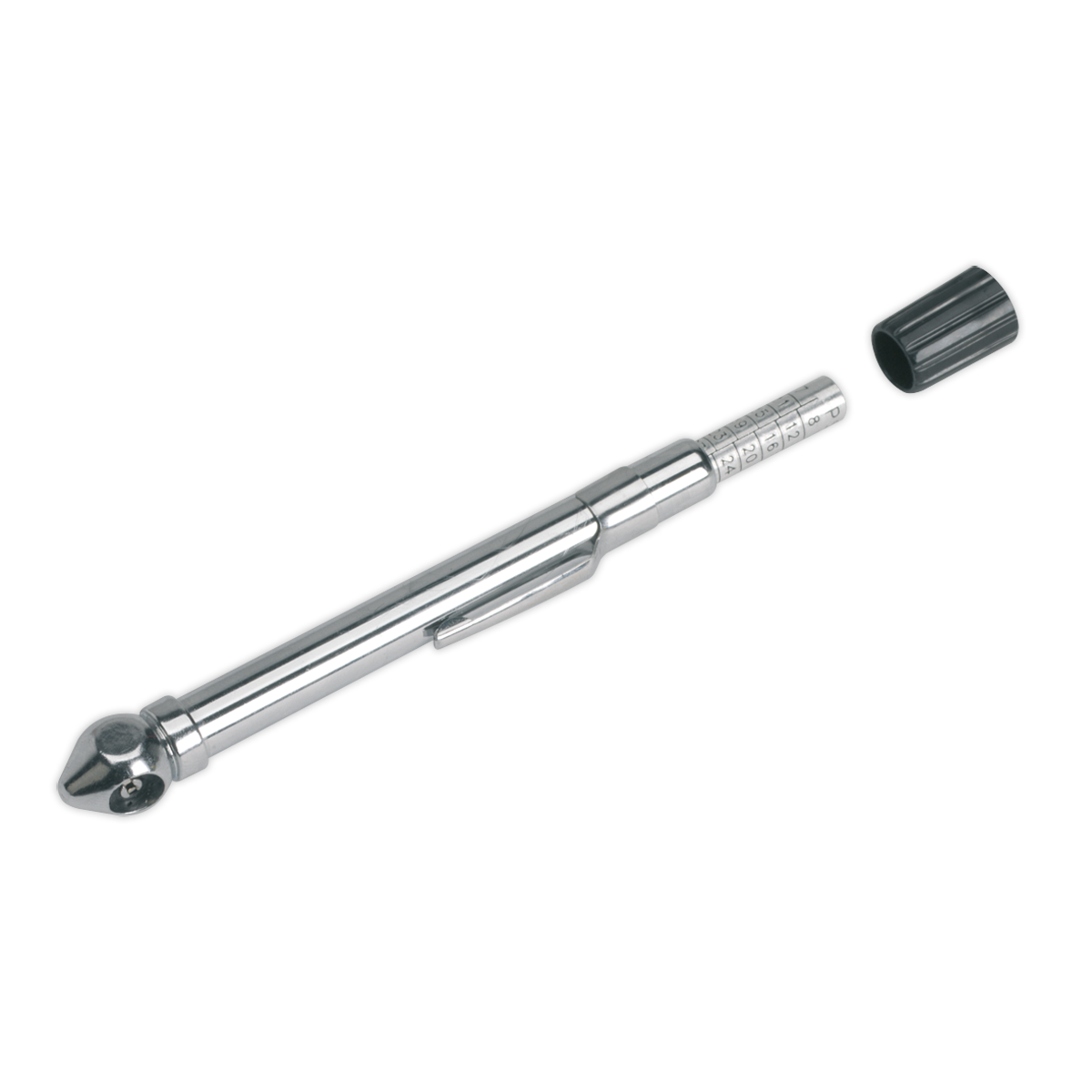 Tyre Pressure Gauge with Pocket-Clip 6-50psi TSTPG9