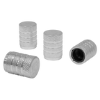 Aluminium Valve Cap 4pc - Silver Anodised VCA4