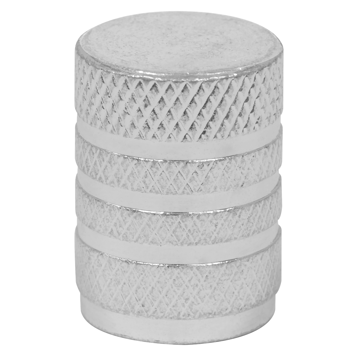 Aluminium Valve Cap 4pc - Silver Anodised VCA4