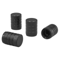 Aluminium Valve Cap 4pc - Black Anodised VCB4