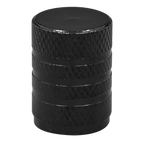 Aluminium Valve Cap 4pc - Black Anodised VCB4