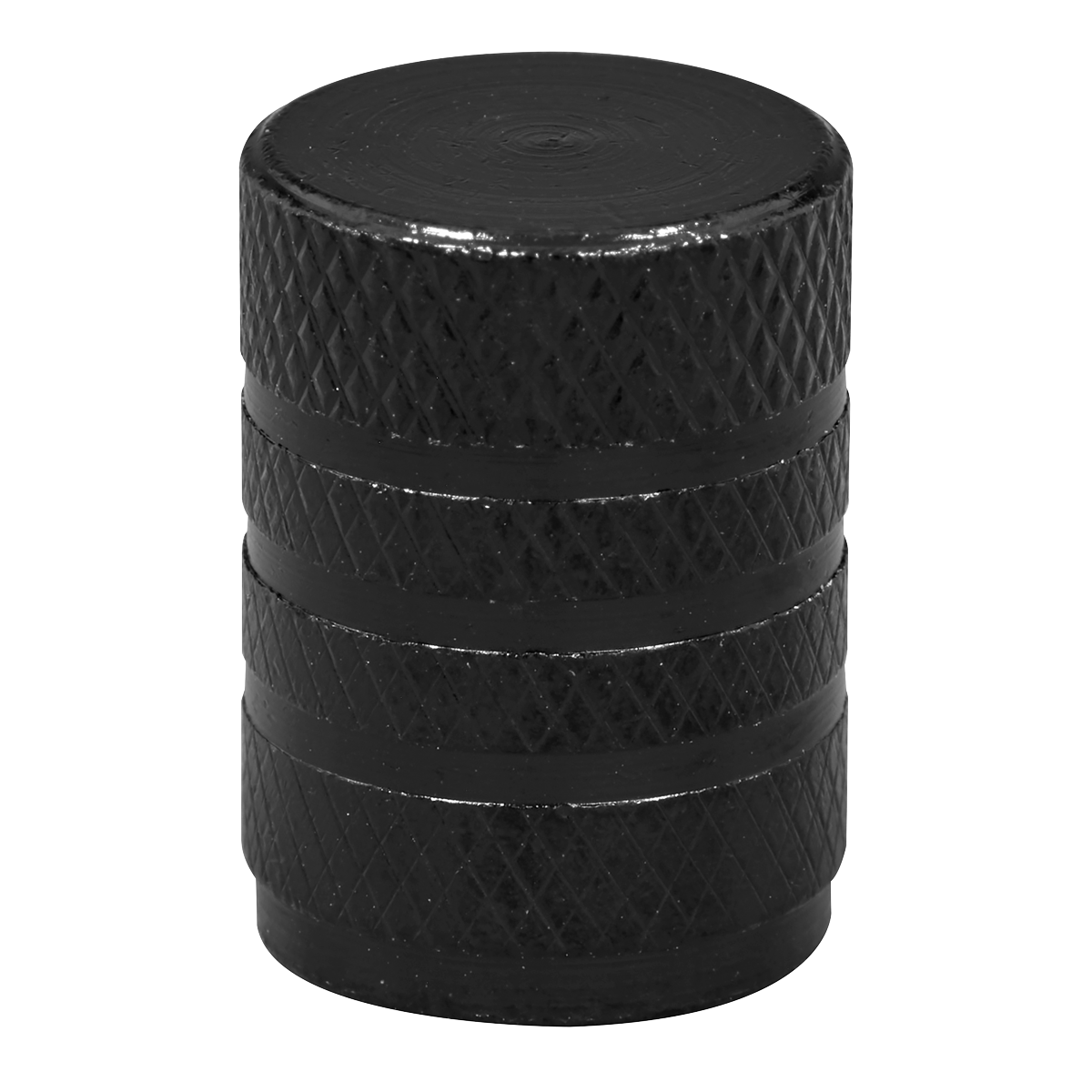 Aluminium Valve Cap 4pc - Black Anodised VCB4