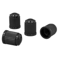 Plastic Valve Caps 4pc - Black VCP4