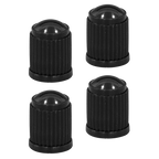 Plastic Valve Caps 4pc - Black VCP4