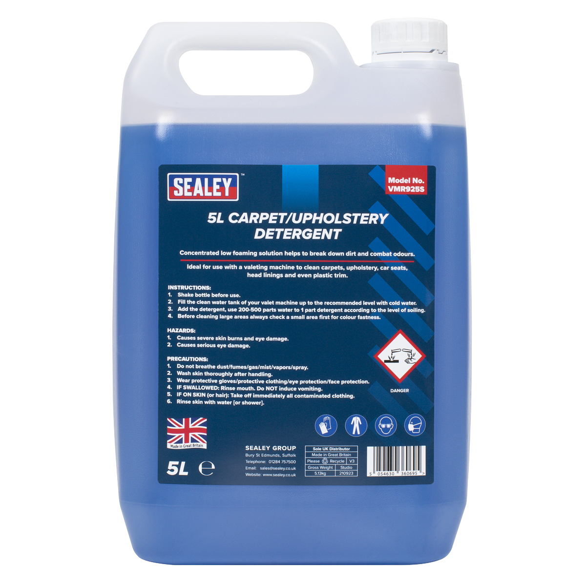 Carpet/Upholstery Detergent 5L VMR925S