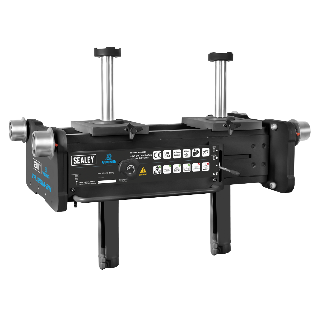 High Lift Double Ram Pit Jack 20 Tonne VPJ20M-2H