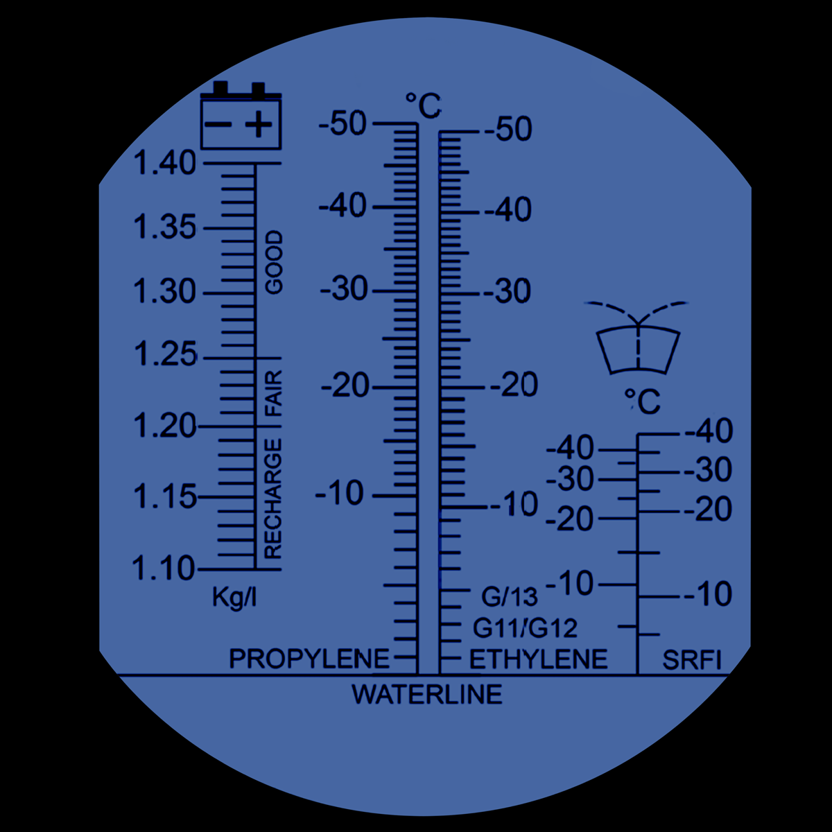 Refractometer Antifreeze/Battery Fluid/Screenwash VS005