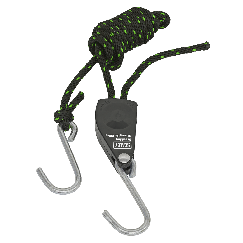 Ratchet Parts Hanger/Tie Down with S-Shaped Hooks 2m - Pack of 2 VS0114