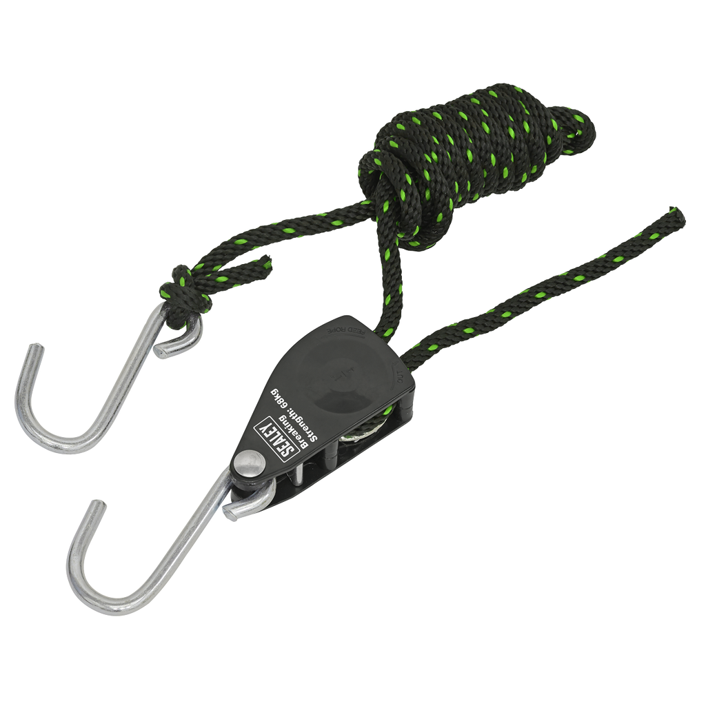 Ratchet Parts Hanger/Tie Down with S-Shaped Hooks 2m - Pack of 2 VS0114