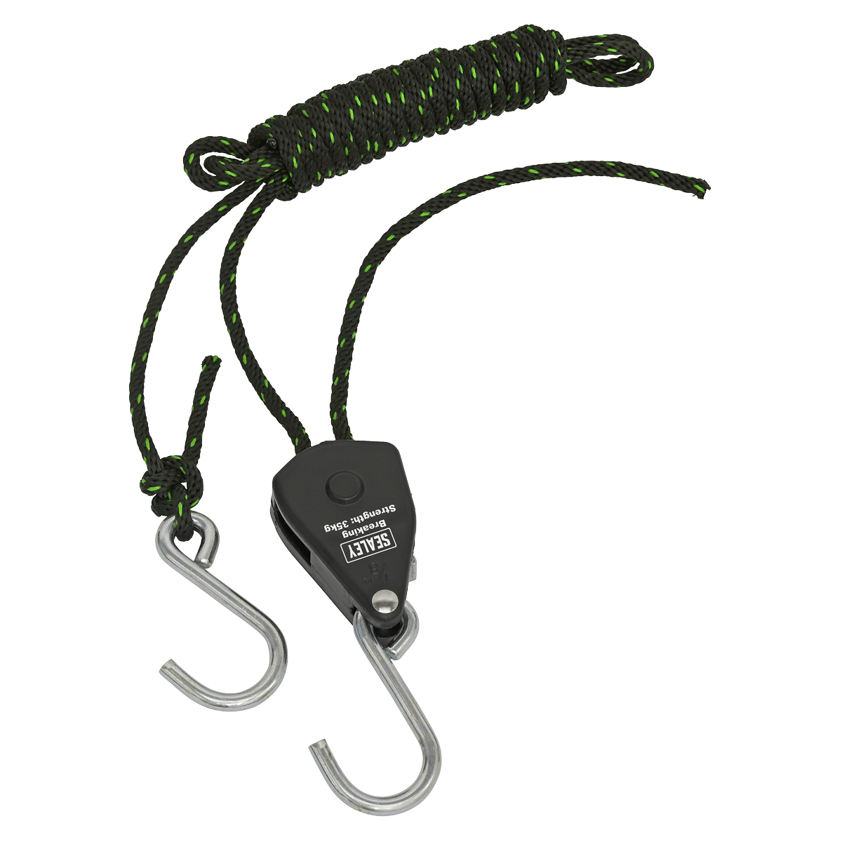 Ratchet Parts Hanger/Tie Down with S-Shaped Hooks 2m - Pack of 2 VS0118