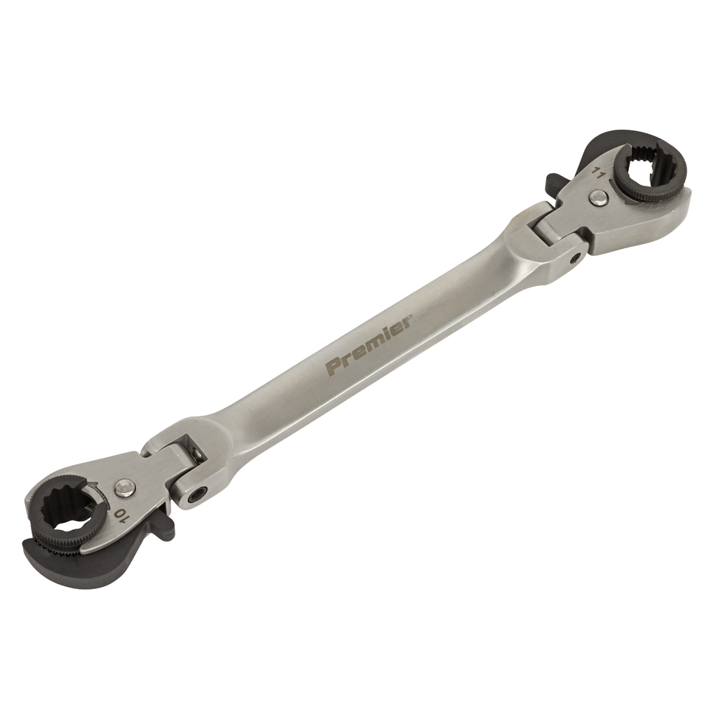 Ratcheting Brake Pipe Spanner 10 x 11mm VS0347