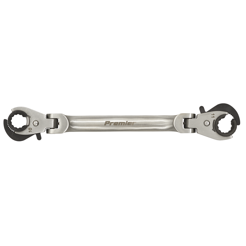 Ratcheting Brake Pipe Spanner 10 x 11mm VS0347