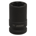 Brake Caliper Socket 1/2"Sq Drive 20mm 7-Point VS0986