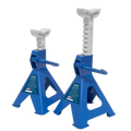 Ratchet Type Axle Stands (Pair) 2 Tonne Capacity per Stand - Blue VS2002BL
