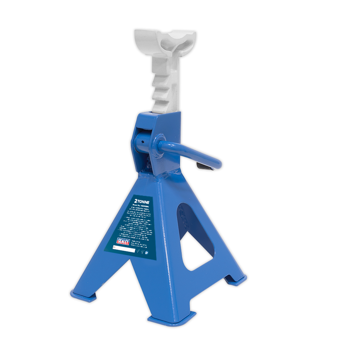 Ratchet Type Axle Stands (Pair) 2 Tonne Capacity per Stand - Blue VS2002BL
