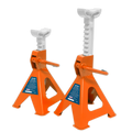 Ratchet Type Axle Stands (Pair) 2 Tonne Capacity per Stand - Orange VS2002OR