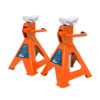 Ratchet Type Axle Stands (Pair) 2 Tonne Capacity per Stand - Orange VS2002OR