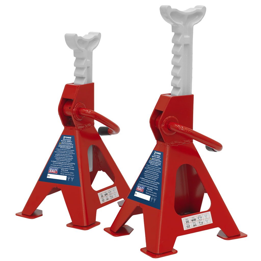 Ratchet Type Axle Stands (Pair) 2 Tonne Capacity per Stand VS2002