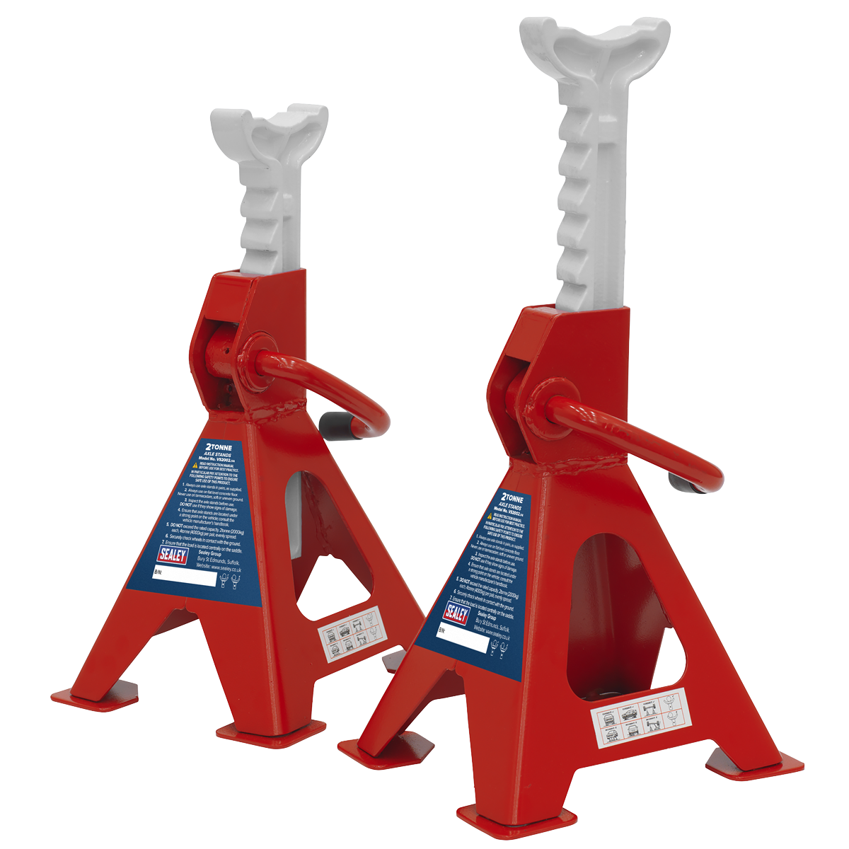 Ratchet Type Axle Stands (Pair) 2 Tonne Capacity per Stand VS2002