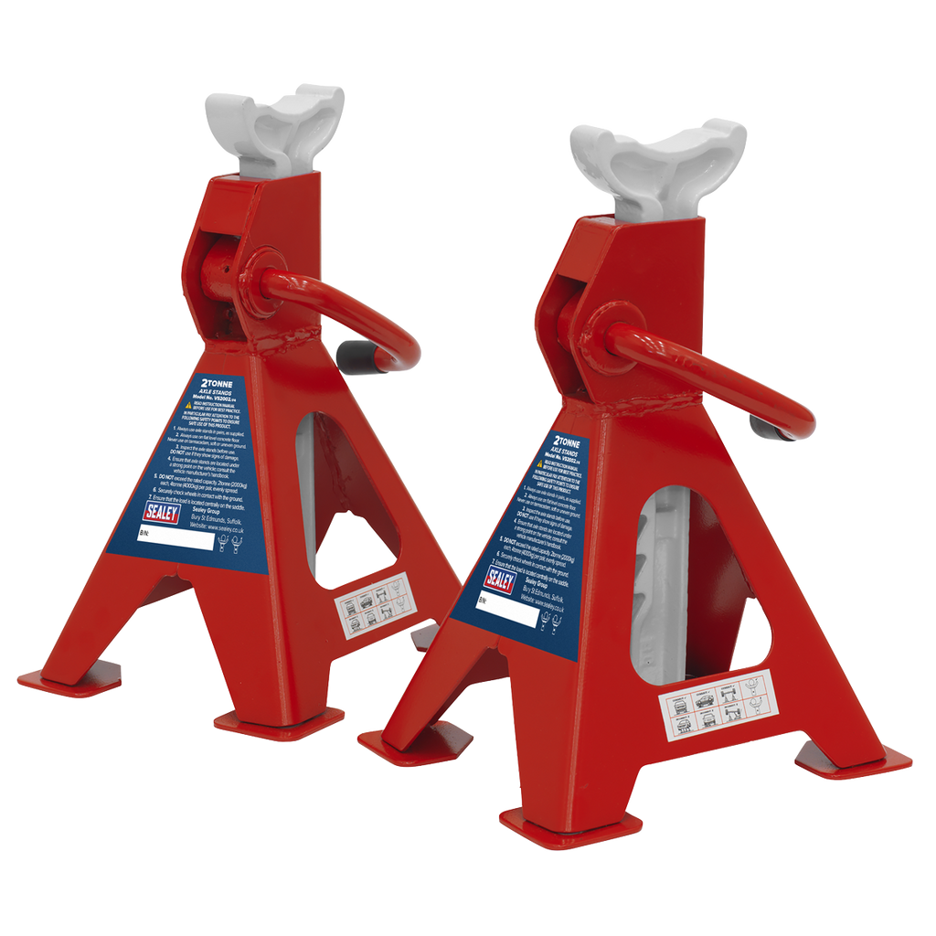 Ratchet Type Axle Stands (Pair) 2 Tonne Capacity per Stand VS2002