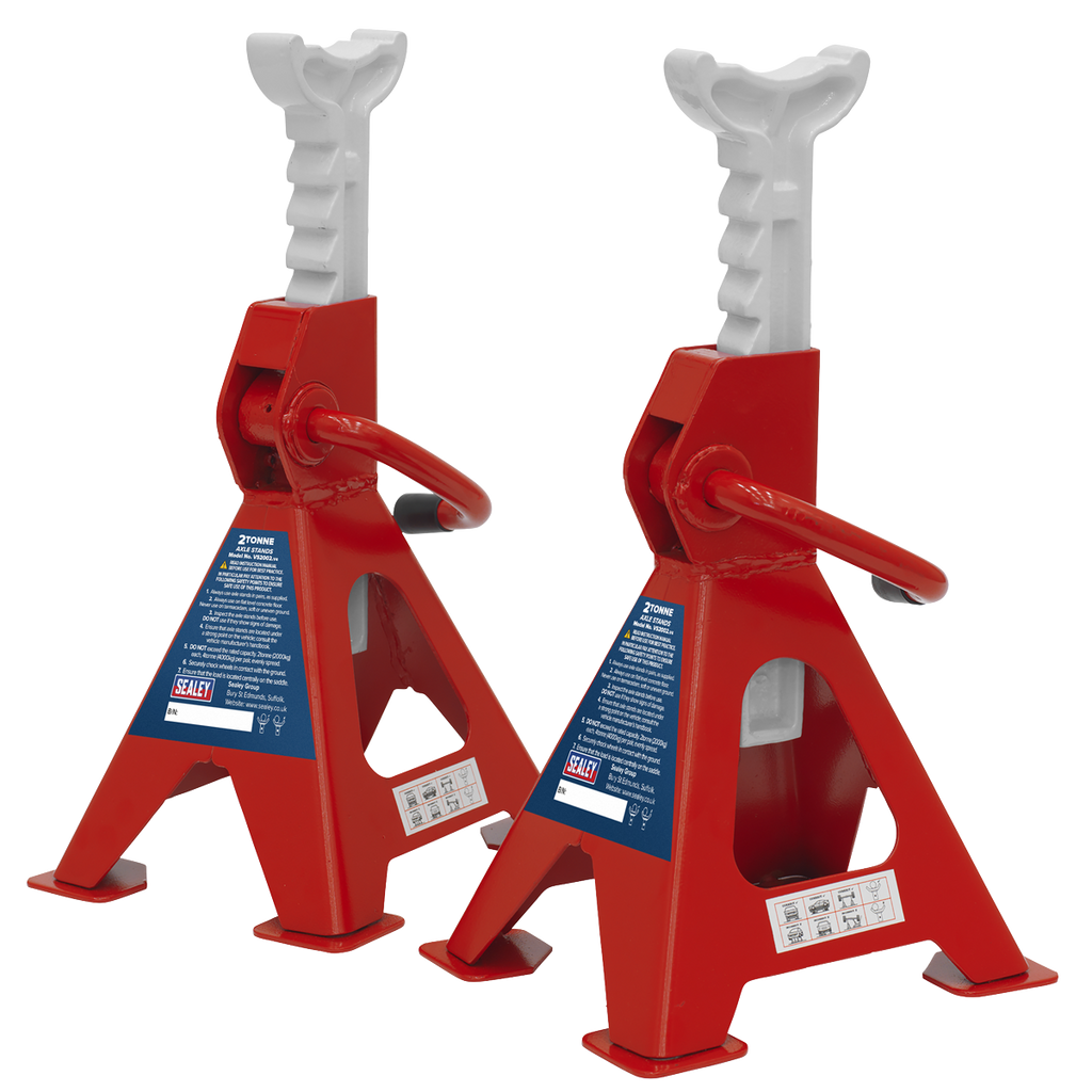 Ratchet Type Axle Stands (Pair) 2 Tonne Capacity per Stand VS2002