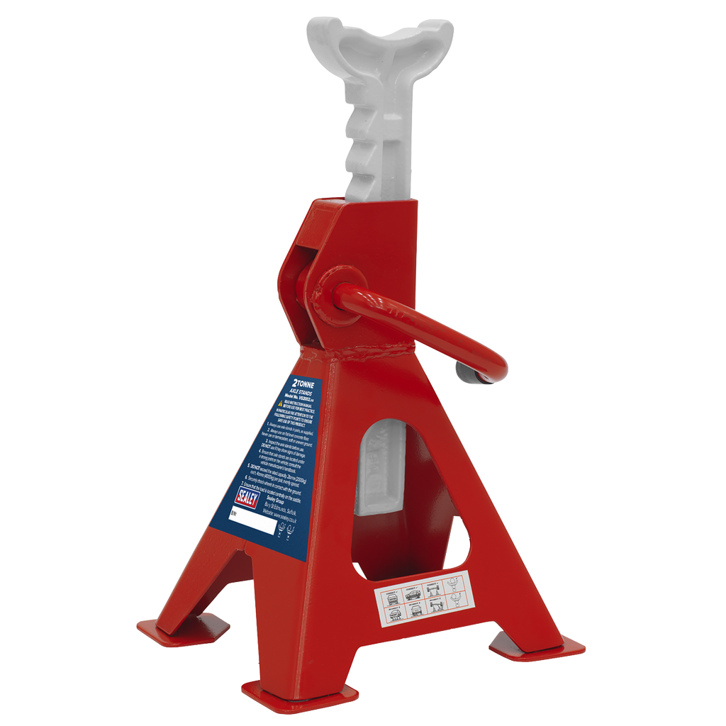 Ratchet Type Axle Stands (Pair) 2 Tonne Capacity per Stand VS2002
