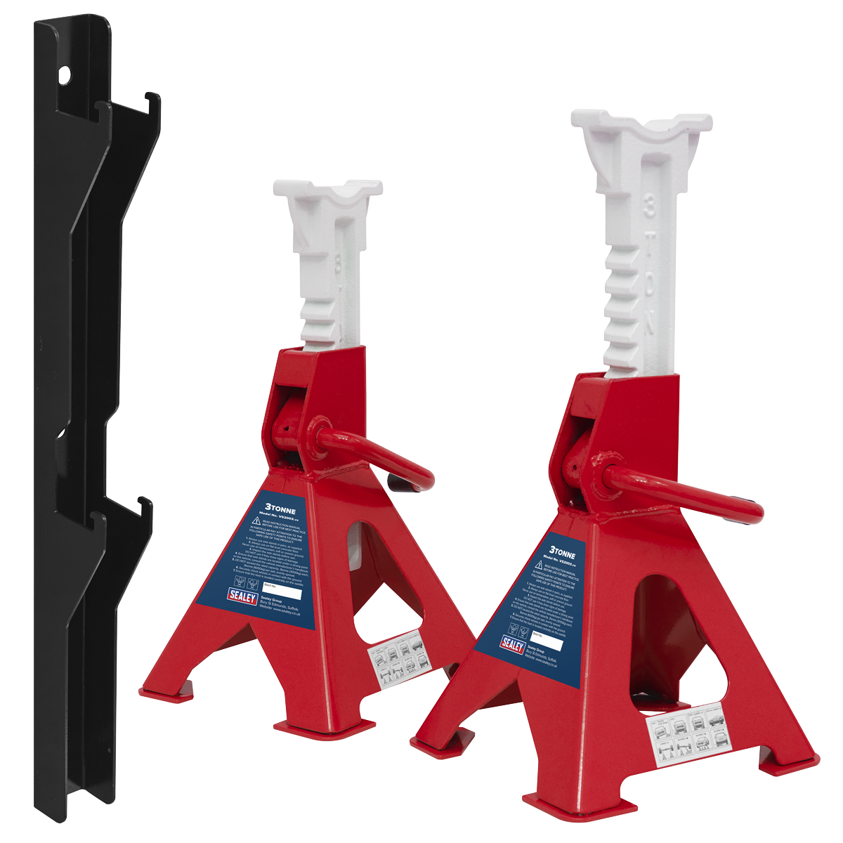 Axle Stand & Axle Stand Storage Rack Combo 3 Tonne VS2003COMBO