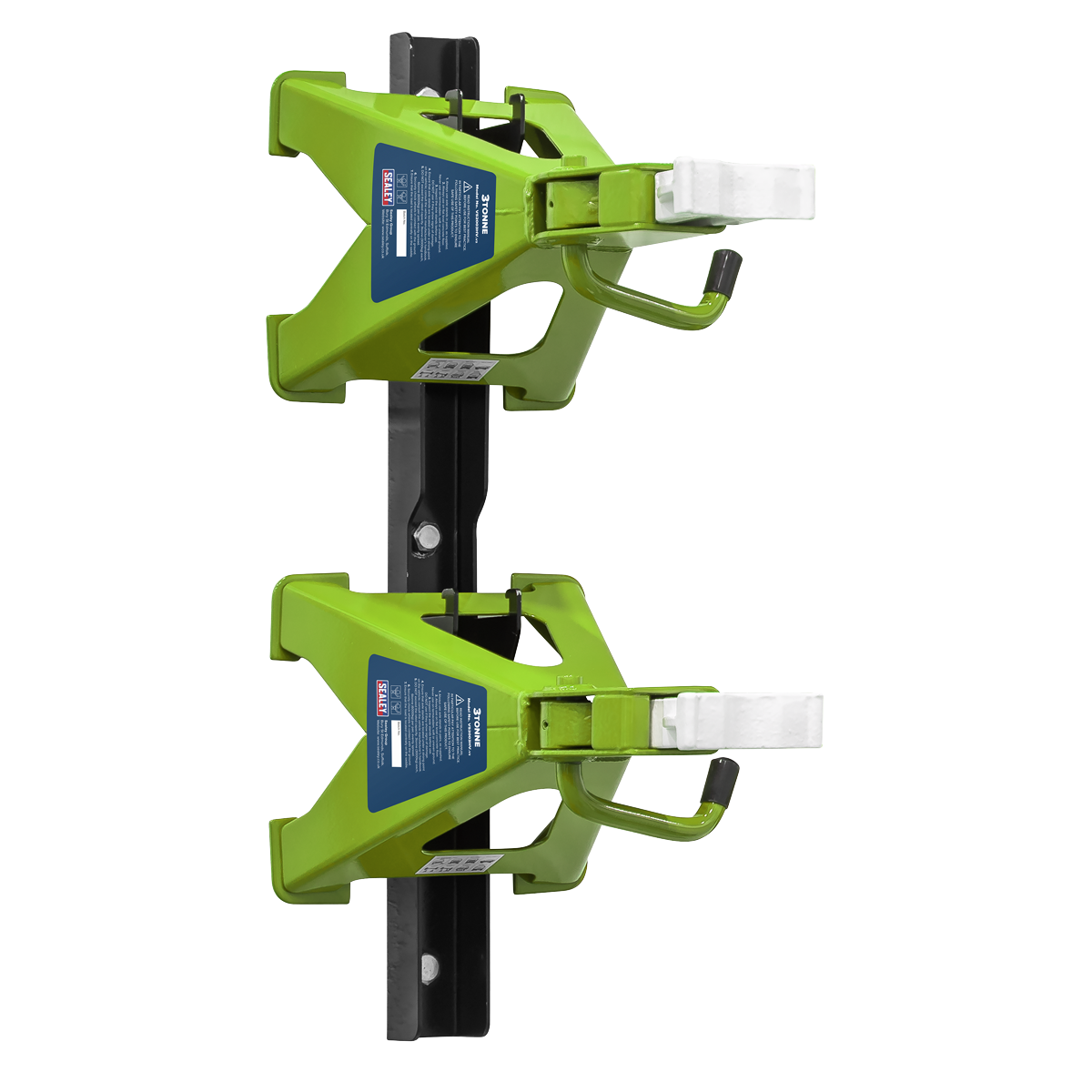 Axle Stand & Axle Stand Storage Rack Combo 3 Tonne - Hi-Vis Green VS2003HVCOMBO