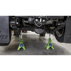 Ratchet Type Axle Stands (Pair) 3 Tonne Capacity per Stand - Hi-Vis Green VS2003HV
