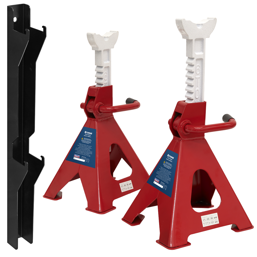 Axle Stand & Axle Stand Storage Rack Combo 6 Tonne VS2006COMBO