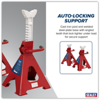 Ratchet Type Axle Stands (Pair) 6 Tonne Capacity per Stand VS2006