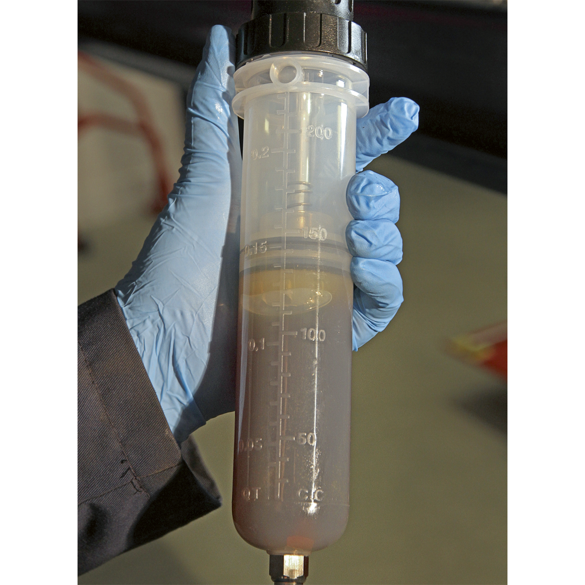 Oil & Brake Fluid Inspection Syringe 200ml VS404