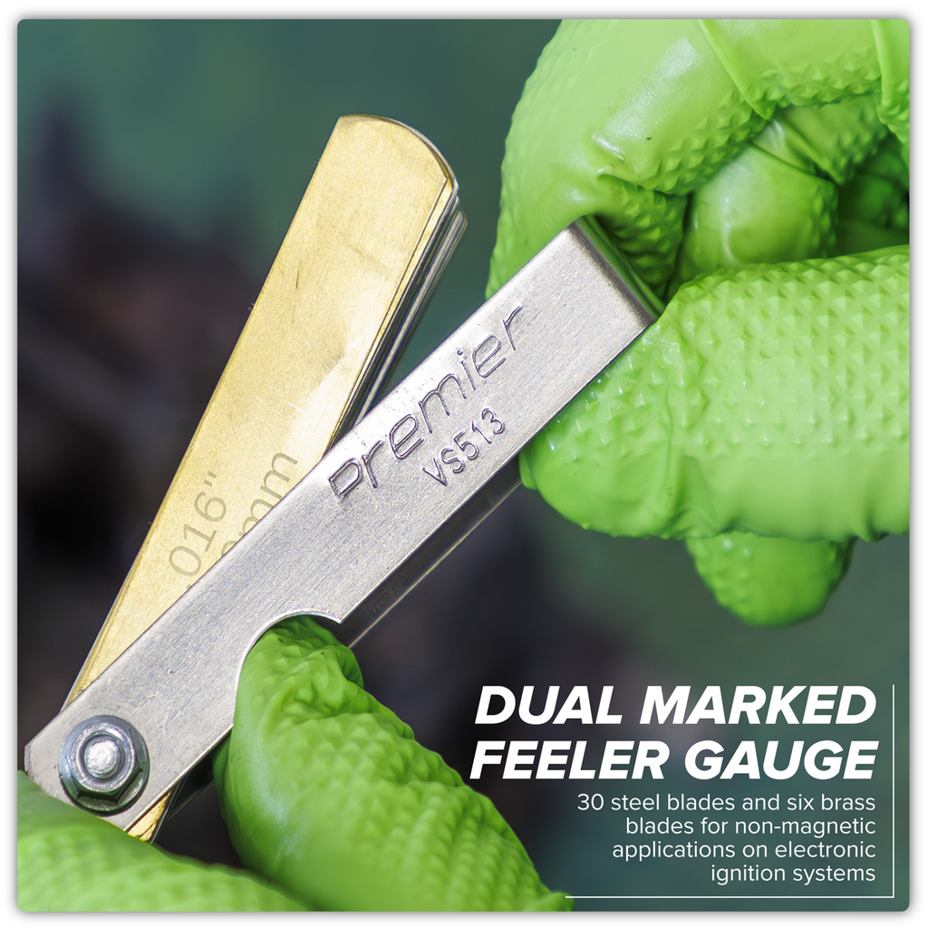 Combination Steel/Brass Dual Marked Feeler Gauge 36 Blade VS513