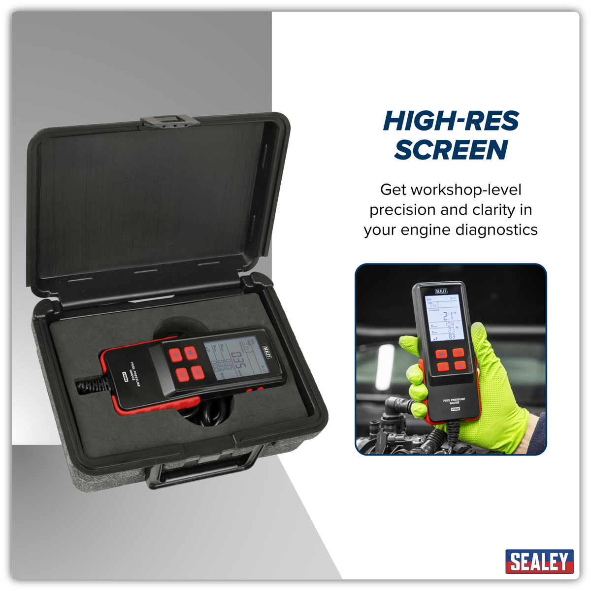 Digital Fuel Injection Pressure Test Kit for GDI Fuel Circuits 6pc VS566
