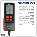 Digital Fuel Injection Pressure Test Kit for GDI Fuel Circuits 6pc VS566
